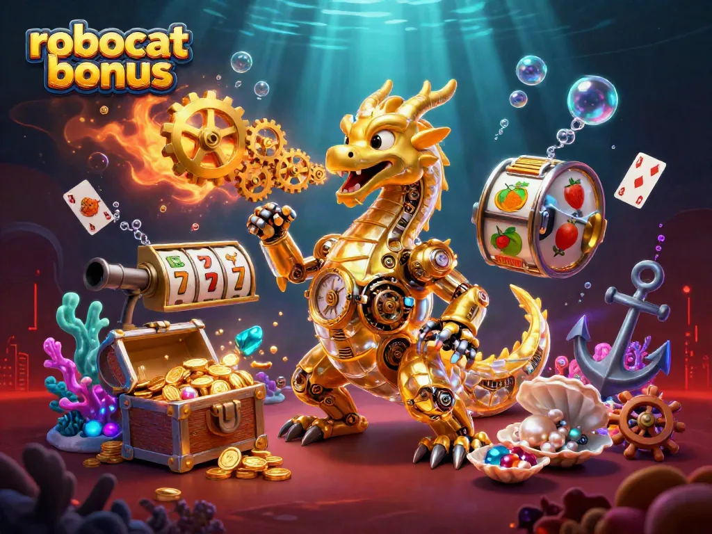Spin to win with the robocat bonus at this vibrant online casino!