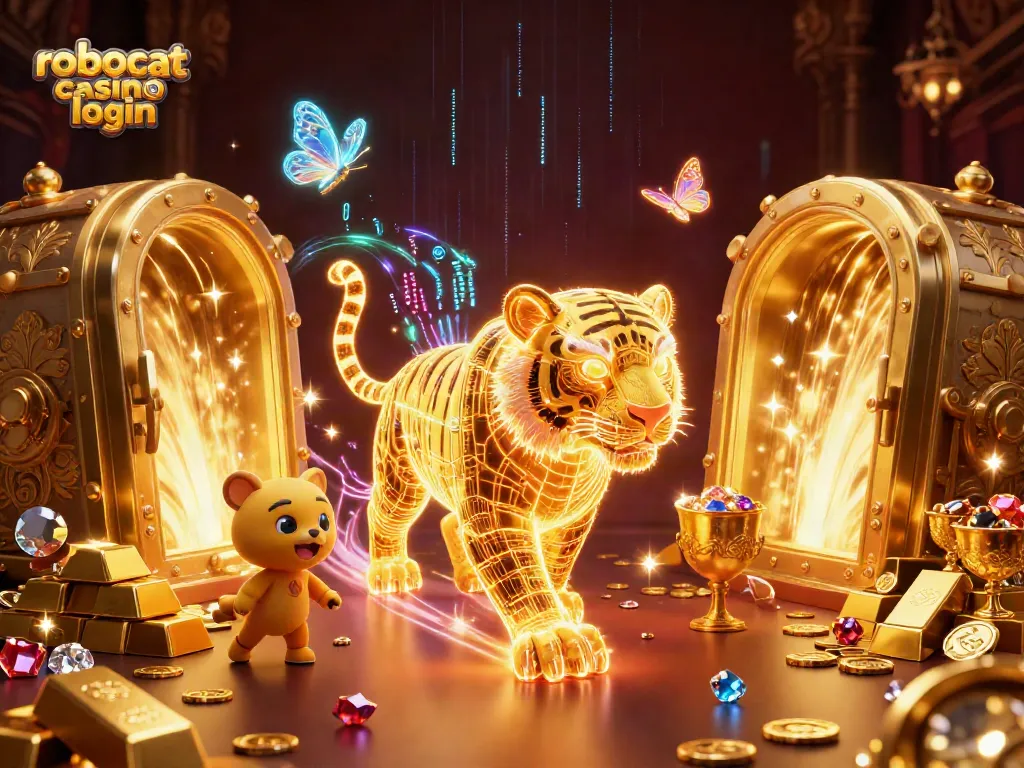Experience thrilling gaming with robocat casino login in a vibrant digital casino scene.